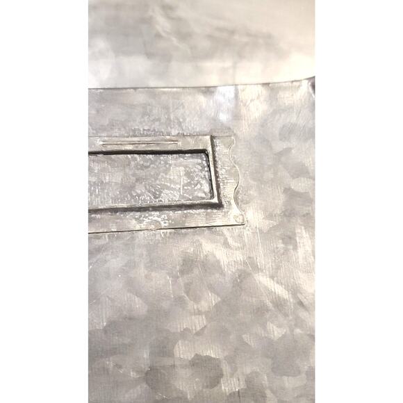 Galvanized Metal envelope wall hanging pocket 11x12x2 - Picture 5 of 6